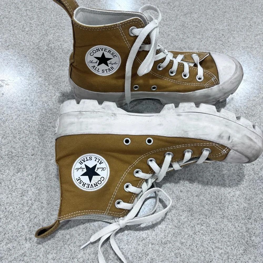 Converse Women's Chuck Taylor All Star Lugged 2.0 Platform Shoes A02565C Clay - Picture 2 of 8